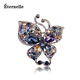 Eternelle法國【永恒】歐美風(fēng)蝴蝶胸針 秋冬大衣裝飾開(kāi)衫扣個(gè)性胸花女首飾 魅影色