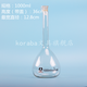 koraba 5 10 25 50 100 250 500 1000 2000ml透明容量瓶玻璃瓶 1000ml 1個價格
