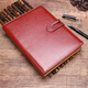 申士（SHEN SHI） 商務(wù)活頁(yè)皮面本辦公記事筆記本子A5jd19225-16可定制LOGO文具 酒紅色活頁(yè)A5/95張