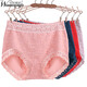 完美情侶【4條裝】女士?jì)妊澟拶|(zhì)性蕾絲中腰收腹 女式提臀包臀大碼三角褲 橡果+墨綠+大紅+淺豆沙 L 120-160