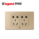 羅格朗（LEGRAND）118型插座尚超風(fēng)系列暗裝插排 爍金色十孔插座