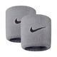 耐克（NIKE）籃球網(wǎng)球羽毛球吸汗護腕運動(dòng)跑步吸汗護腕帶兩只裝男女護手腕 灰色NNN04051OS 兩只裝