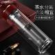 雙層玻璃杯 茶水分離大容量便攜創(chuàng)意帶蓋耐熱水杯男女士商務(wù)大號(hào)辦公保溫杯子定制刻字印Logo過(guò)濾泡茶杯 奢華紅480ML【雙層玻璃杯】