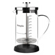 Mongdio 法壓壺手沖咖啡壺 玻璃家用沖茶器套裝 經(jīng)典法壓壺 600ml