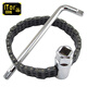 印拓/Itor  濾清器扳手 雙鏈條套筒式 濾芯 機(jī)濾 汽修機(jī)油格拆裝L型扳手 套筒式鏈條扳手+L型扳手
