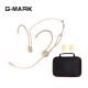 G-MARK 金属头戴式麦克风专业话筒无线腰包系统专用拾音灵敏清晰可折叠耳挂 3.5mm螺牙接头