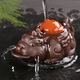 康韻 紫砂茶寵金蟾擺件可養(yǎng)創(chuàng)意招財(cái)擺件功夫茶具配件時(shí)來(lái)運(yùn)轉(zhuǎn)茶玩 01款財(cái)源滾滾（公）