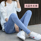 獅子聰獅子聰 牛仔褲女小腳九分褲2025春夏新款韓版緊身小腳長(cháng)褲 715淺藍色長(cháng)褲單褲 26