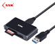 飚王（SSK） SCRM330多功能合一讀卡器 USB3.0高速讀寫(xiě) 支持TF/SD/CF USB3.0 多功能合一(金屬材質(zhì))