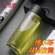 希諾（HEENOOR）雙層PC塑料杯帶蓋便攜杯子雙層隔熱大容量泡茶杯防摔戶外旅行水杯 富貴灰 XN-8109 420ML
