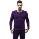 皮爾卡丹（pierre cardin）內衣 不倒絨保暖 加厚加絨男士圓領(lǐng)秋衣秋褲保暖秋冬套裝P374927 紫色 XXL