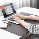 門(mén)扉 辦公桌墊子 大號加厚扣邊書(shū)桌墊辦公桌臺墊磨砂紋鼠標鍵盤(pán)墊 咖啡色 70*40cm