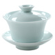 左茗右器 青瓷蓋碗茶杯 景德鎮(zhèn)陶瓷三才杯 泡茶碗 功夫茶具家用泡茶器 富貴粉青蓋碗-150ml