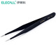 伊萊科（ELECALL）精密不銹鋼鑷子套裝 尖頭平頭彎頭扁頭鑷子 防靜電防銹鑷子 標準型直尖頭(ESD-10C)
