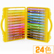 晨光（M&G）24色油畫(huà)棒36色幼兒園兒童旋轉水溶性繪畫(huà)12色絲滑小學(xué)生用口紅式可水洗新蠟筆炫彩棒 24色+含晨光筆刷1支