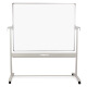 AUCS 150*120cm 搪瓷投影双面支架式移动白板 办公教学会议写字板抗划大白板 1261403