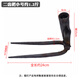 立錦手工鍛打挖土耙開(kāi)荒長(cháng)柄農用除草種菜耙釘耙挖礦耙園藝園林耙子 鍛打二齒耙小號（單頭）