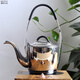 福絡(luò)依德 304不銹鋼1升復(fù)合底花果茶壺電磁爐泡茶燒水壺含濾網(wǎng)鳴笛