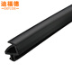 迪福德（DforD） PK型 塑鋼門(mén)窗密封條平開(kāi)塑料窗戶(hù)防水膠條隔音硅橡膠低溫耐凍防風(fēng)保暖條 黑色 大PK型硅膠條：5米的價(jià) 【100米以?xún)日l(fā)貨】