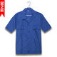 藍之旺 夏季工作服廠服定制印logo短袖男4S店工衣電焊工勞保服訂做衣服 深藍色 L
