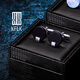 KFLK法式袖扣襯衫男士商務(wù)休閑生日禮物襯衣金袖口扣釘Cufflinks 刻字 K188