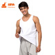 銅牛內衣背心男時(shí)尚透氣居家汗布男背心白色基礎打底NB002 白色 XL (175/100)