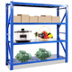 頤興貨架倉儲家用貨架置物架鋼制儲物架倉庫鐵架子貨柜 藍色 長(cháng)200*寬50*高200 四層