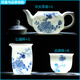 長(zhǎng)物居 功夫茶具套裝景德鎮(zhèn)吳艷青名家手繪青花瓷品茗杯套裝茶具泡茶杯 花香鳥語(yǔ)