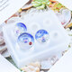 派喜水晶滴膠DIY星空球吊環(huán)模具繩鏈開(kāi)口圈珍珠色精珠光粉燈配飾 3格星空球體硅膠模具