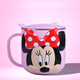 迪士尼（Disney） 兒童水杯牛奶杯寶寶不銹鋼馬克杯帶蓋喝水杯子小學(xué)生防燙防摔水 DM2302米尼粉270ml