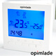 opimlade壁掛爐溫控器有線(xiàn)款觸摸屏高端智能地暖水暖溫控器精品液晶數顯 313藍光