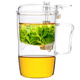 76茶業(yè)玻璃杯飄逸杯耐熱過(guò)濾內膽泡茶杯家用辦公龍井茶杯 ZW-520ml自泡杯
