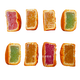 味留客迷你多口味水果味月餅廣式糕點(diǎn)點(diǎn)心零食散裝中秋單獨(dú)包裝茶餅鳳梨 水果月餅多口味2斤