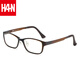 漢（Han Dynasty）近視眼鏡框架男女款 商務(wù)防輻射光學(xué)眼鏡潮 4880 亮棕色 配1.60防藍光鏡片200-600度