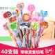 可愛卡通帶橡皮擦頭鉛筆HB小學(xué)生兒童幼兒園創(chuàng)意獎品批發(fā)爭創(chuàng) 40支橡皮頭鉛筆