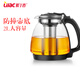紫丁香Lilac耐熱玻璃過(guò)濾茶壺大容量水壺泡茶壺家用花茶壺紅茶具套裝 S825-1茶壺1350ML