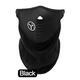 GOLOVEJOY 秋冬季騎行保暖口罩面罩防風(fēng)防寒圍脖脖套男女滑雪自行車(chē)面巾 黑色 均碼