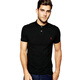 Polo Ralph Lauren拉夫·勞倫男士經(jīng)典短袖POLO衫 修身版翻領(lǐng)商務(wù)休閑男裝上衣 RL BLACK純黑（部分現(xiàn)貨速發(fā)） M （80KG左右）