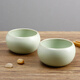 汝窯杯茶碗禪定杯美到家陶瓷功夫茶杯茶具紫砂杯品茗杯 粉青色2個(gè)(禮盒裝)