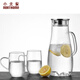 小北家新水滴冷水壺涼水壺果汁壺耐熱玻璃 透明水 壺 1900ml大容量 新水滴壺單壺