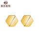 菜百首飾 K金飾品 18K金六角耳釘 定價(jià)  KJ