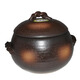 越後元技 日本原裝進(jìn)口萬(wàn)古燒土鍋日本栗型炊飯煲進(jìn)口栗型炊飯鍋復(fù)古湯鍋 耐高溫?zé)蹂?陶瓷飯 深色 7合     4000ml