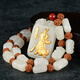 春龍  金鑲玉關(guān)公吊墜 男足黃金項鏈和田玉關(guān)羽玉墜玉牌玉石玉佩玉器掛件帶證書   支持訂做 刻字 忠義關(guān)公+加十八羅漢