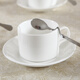 蓮澤歐式陶瓷咖啡杯子辦公馬克杯水杯可定制logo金邊會(huì )議水杯帶碟子勺 【簡(jiǎn)約版】一杯一碟配曲勺