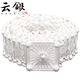 云銀 足銀腰帶990銀腰鏈傣族民族風(fēng)女云南雪花銀飾品 葉子腰帶寬30mm長90cm重320克