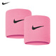 耐克（NIKE）籃球網(wǎng)球羽毛球吸汗護腕運動(dòng)跑步吸汗護腕帶兩只裝男女護手腕 粉色N0001565677OS 兩只裝