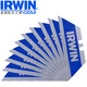IRWIN 美國歐文 雙金屬梯形美工刀片  割刀片 碳鋼鉤形刀片 墻紙壁紙刀片 裁紙刀 雙金屬梯形刀片(10片裝)