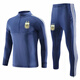 全益人阿根廷長(cháng)袖足球服運動(dòng)套裝秋冬長(cháng)袖足球訓練服運動(dòng)比賽定制隊服 阿根廷藍色套裝 XL 170-175CM