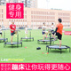 leefitness成人健身蹦蹦床53寸六邊形彈力繩商用彈跳床帶可升降扶手靜音跳床 48英寸 黃綠色+升降扶手三檔調(diào)節(jié)