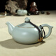 汝道汝窯茶壺單壺陶瓷功夫茶具家用過(guò)濾泡茶壺汝瓷可養開(kāi)片復古泡茶器 汝窯清風(fēng)壺160ml